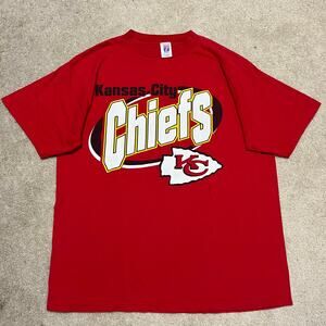 Vintage Kansas City Chiefs NFL Red Graphic Shirt XL